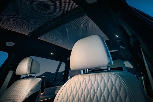 Creme interior of the BMW Alpina